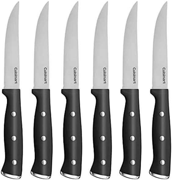 Cuisinart C77Tr-S6Skw White Triple Rivet 6Pc Steak Knife Set Cuisinart C77Tr-S6Skw White Triple Rivet 6Pc Steak Knife Set