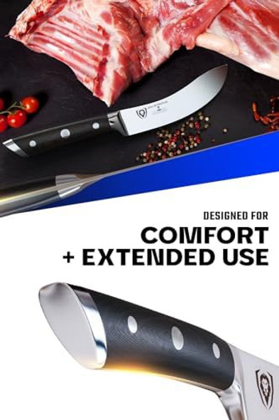 Dalstrong Skinning & Boning Knife - 5.5 Inch - Gladiator Series Elite - Forged High-Carbon German Steel - G10 Handle - W/Sheath - Meat Cutting Carving Bone Trimming Deboning - Nsf