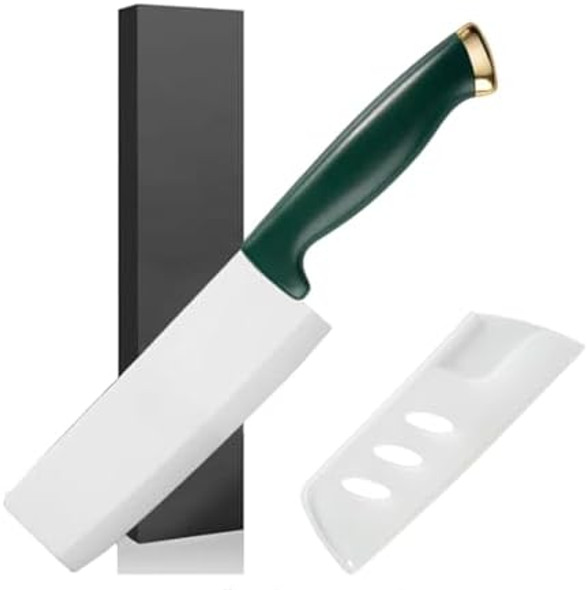Desiar 6.5 Inch Ceramic Chef Knife - Sharp Vegetable Chopping & Butcher Knife With Sheath Cover Easy To Clean Kitchen Knives Set In Box Desiar 6.5 Inch Ceramic Chef Knife - Sharp Vegetable Chopping & Butcher Knife With Sheath Cover Easy To Clean Kitchen Knives Set In Box