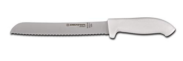 Dexter Russell 24223B Sofgrip Scalloped Bread Knife 8" Blade White