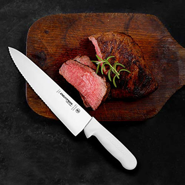 Dexter-Russell-12453 10" Scalloped Chef'S Knife S145-10Sc-Pcp Sani-Safe Series Silver