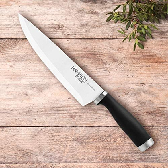 Hampton Forge Epicure–8" Chefknife –Black Silver Hampton Forge Epicure–8" Chefknife –Black Silver