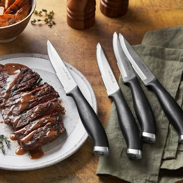 Henckels Silvercap 4-Pc Steak Knife Set Stainless Steel