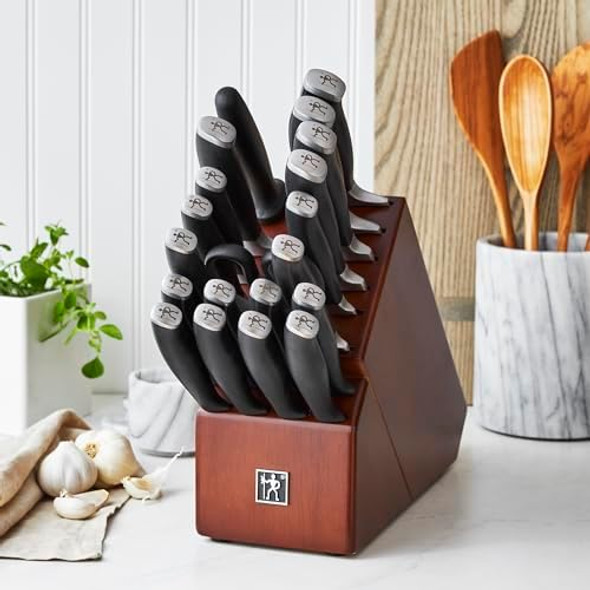 Henckels Elan 21-Pc Knife Block Set Brown