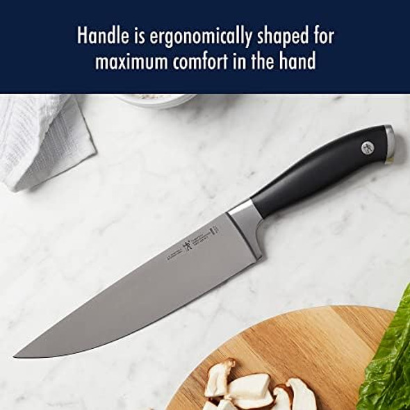 Henckels Forged Elite Razor-Sharp 3-Piece Kitchen Knife Set Chef Knife Paring Knife Bread Knife German Engineered Informed By 100+ Years Of Mastery