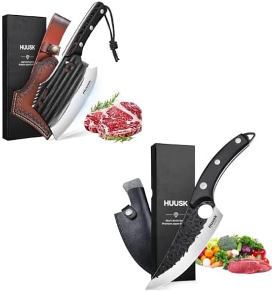 Huusk Knives From Japan Butcher Knife For Meat Cutting Japanese Meat Cleaver Caveman Ultimo Knife Hand Forged Full Tang Knife For Kitchen Or Camping For Dad Huusk Knives From Japan Butcher Knife For Meat Cutting Japanese Meat Cleaver Caveman Ultimo Knife Hand Forged Full Tang Knife For Kitchen Or Camping For Dad