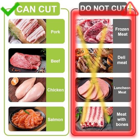Manual Meat Slicer For Fresh Raw Meat (With Steady Grip) Meal Prep For The Week Adjustable Thickness 2Mm Or 4Mm 17 Blades Get 18 Fresh Meat Slicer Meat Cleavers Can Be Sliced Striped Diced -Gray