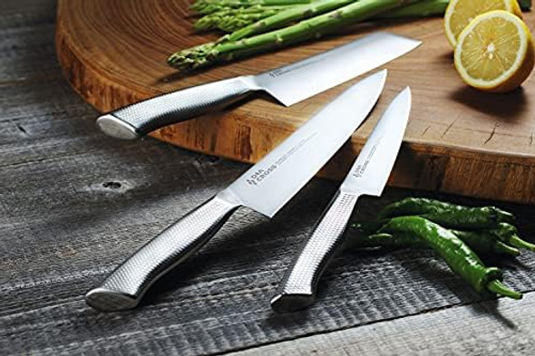 Dia-Cross By Chroma Zaku Giri 6" Stainless Steel Vegetable Knife - Razor Sharp Vegetable Knife Chef'S Knife Chef'S Vegetable Cleaver Sharp Knives