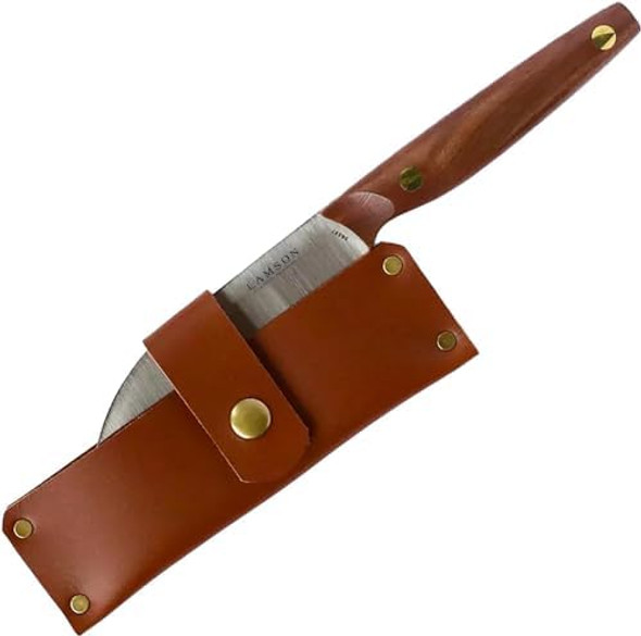 Lamson Vintage 6" Small Chinese Santoku Cleaver And Small Leather Sheath