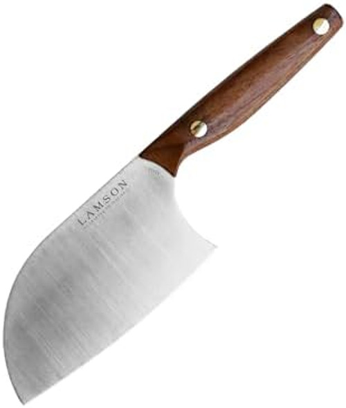 Lamson Vintage 6" Small Chinese Santoku Cleaver And Small Leather Sheath