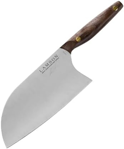 Lamson 8" Brad Leone Signature Series Chinese Santoku Cleaver With Walnut Handle