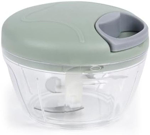 Manual Food Chopper Vegetable Chopper 500Ml Garlic Mincer Hand Pull String Onion Cutter For Veggies Meat Ginger Peppers Fruits Nuts Herbs(Green) Manual Food Chopper Vegetable Chopper 500Ml Garlic Mincer Hand Pull String Onion Cutter For Veggies Meat Ginger Peppers Fruits Nuts Herbs(Green)