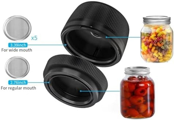 Electric Mason Jar Vacuum Sealer Kit For Wide & Regular Mouth Jars - Automatic Food Saver Machine Portable & Airtight For Dry Canning Fresh Produce Storage Kitchen & Camping Use Electric Mason Jar Vacuum Sealer Kit For Wide & Regular Mouth Jars - Automatic Food Saver Machine Portable & Airtight For Dry Canning Fresh Produce Storage Kitchen & Camping Use