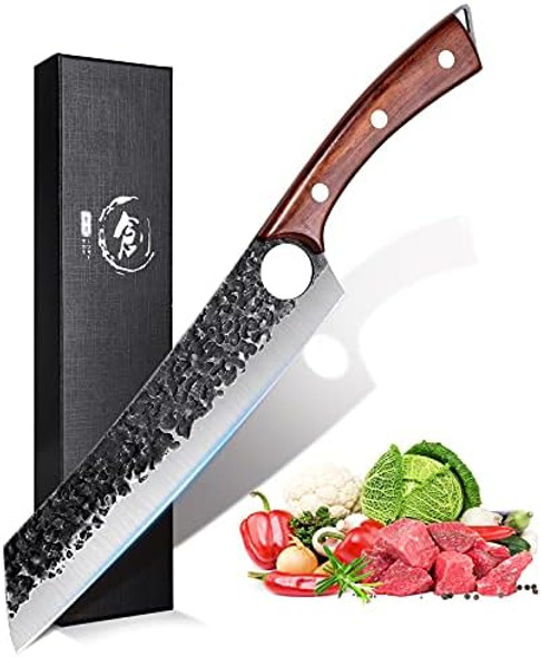 Purple Dragon Chef Knife Meat And Vegetable Cleaver Hand Forged Boning Knife For Meat Knife