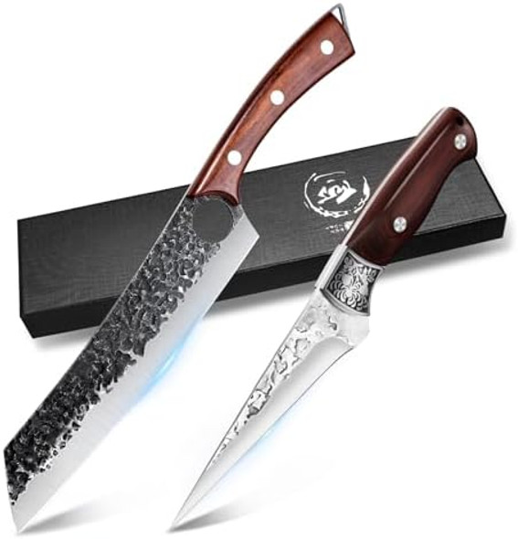 Purple Dragon Chef Knife Meat And Vegetable Cleaver Hand Forged Boning Knife For Meat Knife