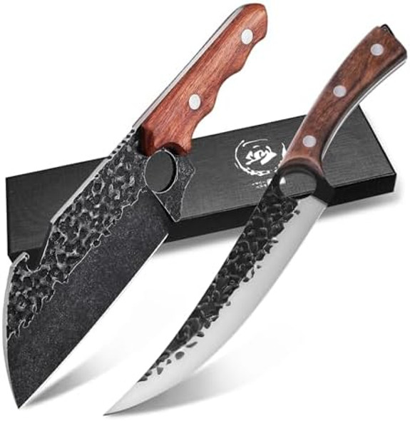 Purple Dragon Boning Knife Hand Forged Fillet Knife Full Tang Chef Knife Meat Vegetable Cleaver Purple Dragon Boning Knife Hand Forged Fillet Knife Full Tang Chef Knife Meat Vegetable Cleaver