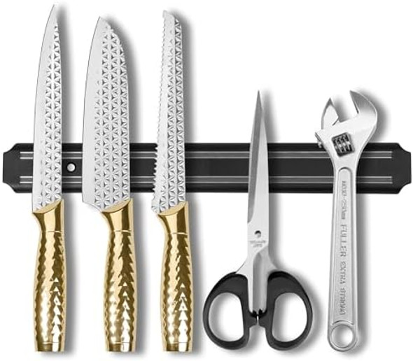 Magnetic Knife Holder 15 Inch Knife Magnetic Storage Strip Magnet Strip For Wall Kitchen Utensil HolderTool HolderMultipurpose Magnetic Knife Rack Durable&Space-Saving(Knives Not Included) Magnetic Knife Holder 15 Inch Knife Magnetic Storage Strip Magnet Strip For Wall Kitchen Utensil HolderTool HolderMultipurpose Magnetic Knife Rack Durable&Space-Saving(Knives Not Included)