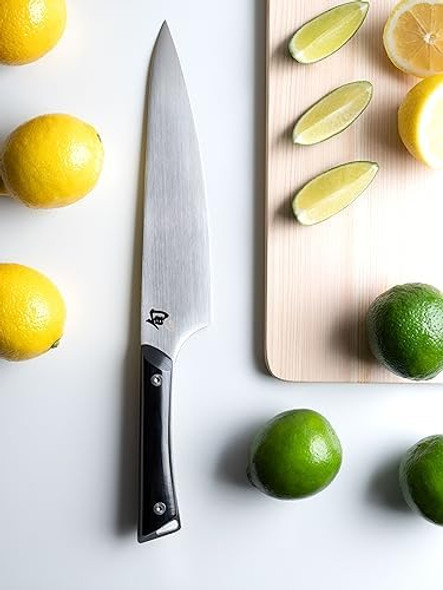 Shun Kazahana 8" Chef’S Knife Handcrafted Japanese Kitchen Knife Aus10A Stainless Steel Blade Pakkawood Handle Gyuto-Style Chef Tool For Professional And Home Chefs