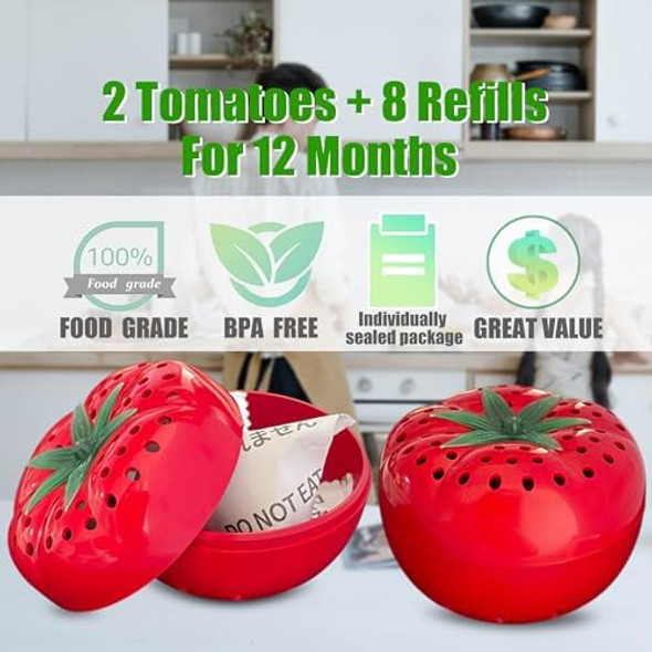Produce Freshness Preserver Saver - Keep Fruits And Vegetables Fresh Longer Ethylene Gas And Odor Absorber In Refrigerator (12 Refill Sachets) Produce Freshness Preserver Saver - Keep Fruits And Vegetables Fresh Longer Ethylene Gas And Odor Absorber In Refrigerator (12 Refill Sachets)