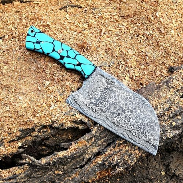 Cleaver Knife Ultra Sharp Meat Cleaver 7 Inch High Carbon Stainless Steel Butcher Knife With Wooden Handle Cleaver For Meat Cutting Vegetable Slicing