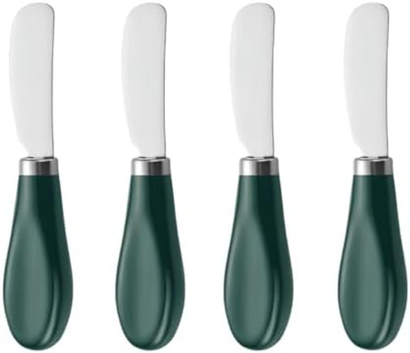 Butter Knife4 Pcs Stainless Steel Butter Spreader Knife With White Porcelain Handle Wide Blade Cheese Spreader Used For CheeseCold ButterJam5.2 Inch Butter Knife4 Pcs Stainless Steel Butter Spreader Knife With White Porcelain Handle Wide Blade Cheese Spreader Used For CheeseCold ButterJam5.2 Inch
