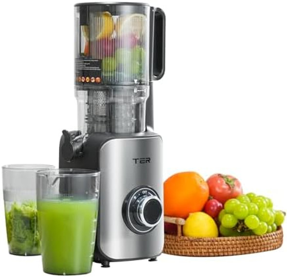 Juicer Machines Cold Press Juicer With 4.8" Wide Chute Slow Masticating For Whole Vegetables & Fruits Black Juicer Machines Cold Press Juicer With 4.8" Wide Chute Slow Masticating For Whole Vegetables & Fruits Black