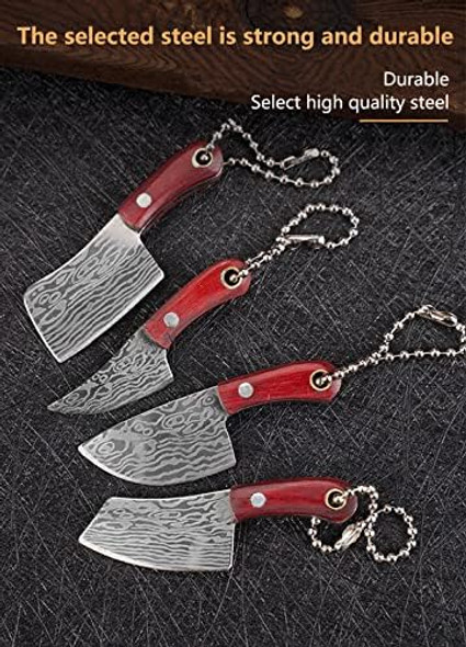 Mini Knife Set Mini Pocket Knife Set Chef Knife Edc Knives Small Knife Cleaverbox Cutterpackage Openerbottle Openerkeychain Tiny Things With Pocket - Set Of 5