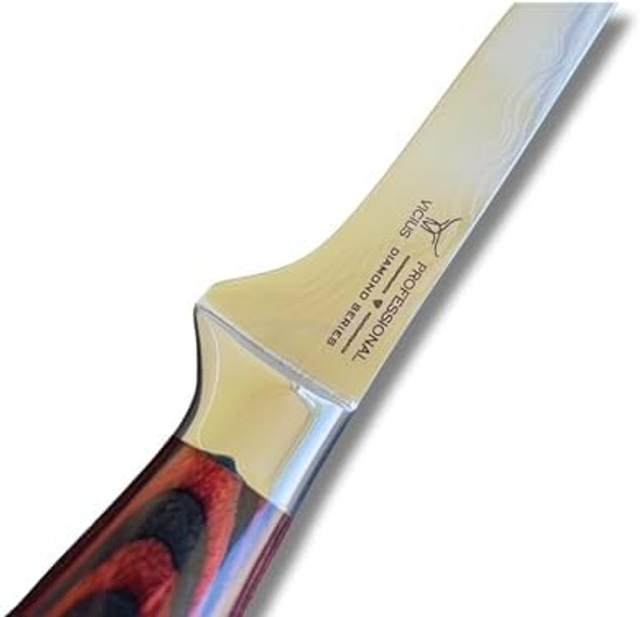 Laser Damascus 6-Inch Boning Knife – Precision Stainless Steel Blade For Deboning Meat & Professional Kitchen Use