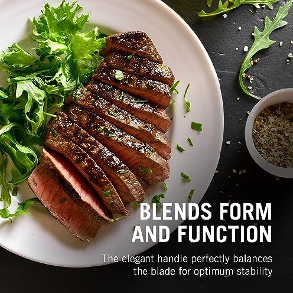 Victorinox Swiss Classic Steak Knives - Kitchen Utensils - Ergonomic Stainless Steel Meat Knives - Black Handles 4-Piece Set