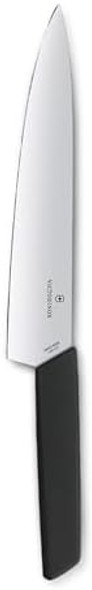 Victorinox Swiss Modern Chef'S Knife - Kitchen Knife For Cutting Meat Fruit & Vegetables - Premium Kitchen Accessories - Black Handle 8"