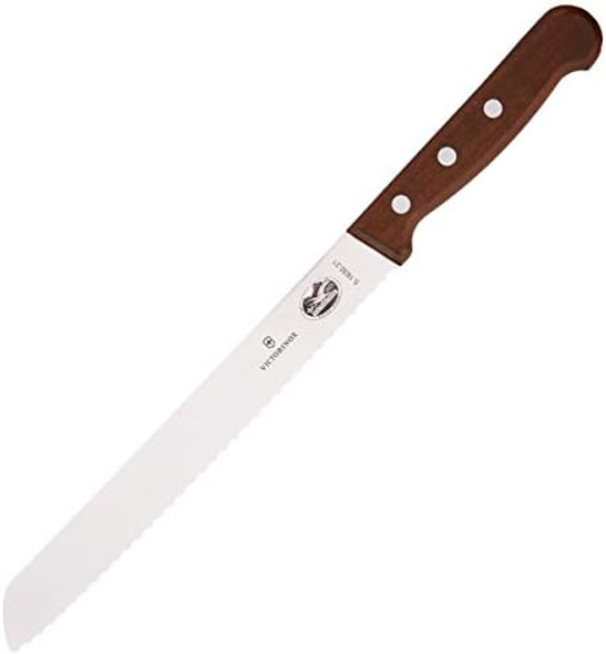 Victorinox 8-Inch Wavy Edge Bread Knife Rosewood Handle