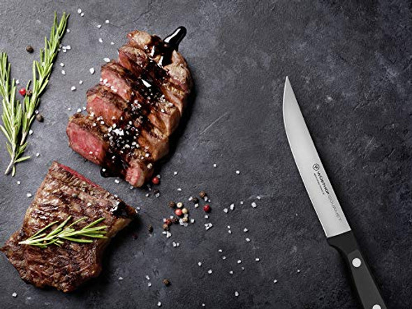 Wüsthof Gourmet 4-Piece Steak Knife Set Black