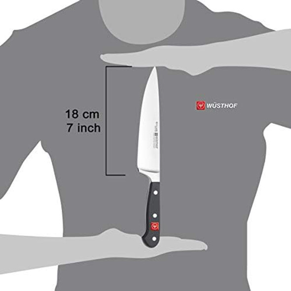 Wüsthof Classic 7" Chef'S Knife Black