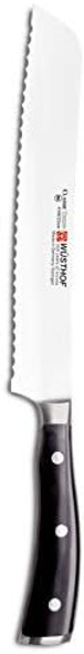 Wüsthof Classic Ikon 9" Double Serrated Bread Knife Black Wüsthof Classic Ikon 9" Double Serrated Bread Knife Black
