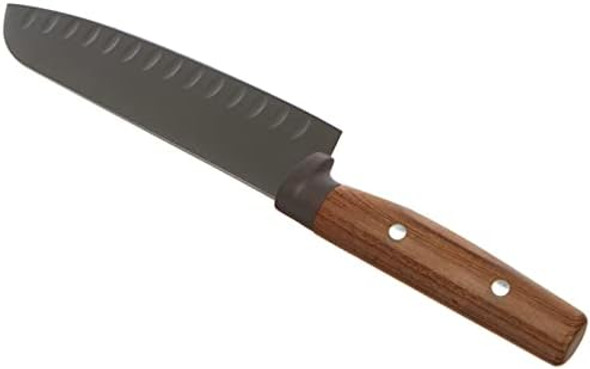 Wusthof Urban Farmer 5" Hollow Edge Santoku Knife Brown