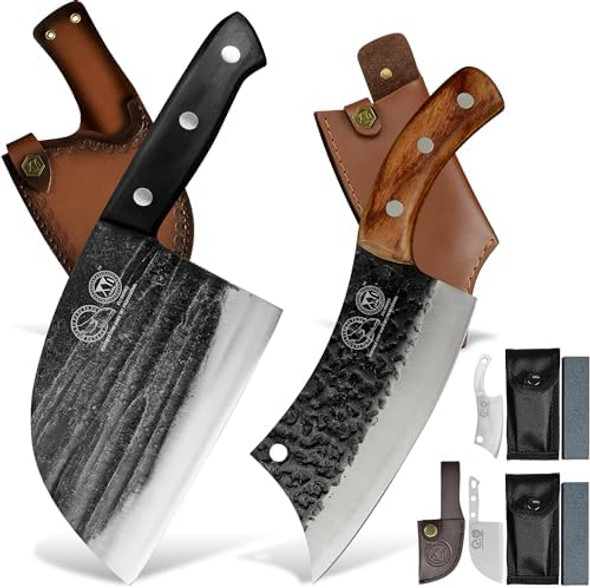 Xyj Cleaver Chef Knives With Carry Sleeves Meat Slaughtering Knife High Carbon Stainless Steel Camping Butcher Knives Xyj Cleaver Chef Knives With Carry Sleeves Meat Slaughtering Knife High Carbon Stainless Steel Camping Butcher Knives