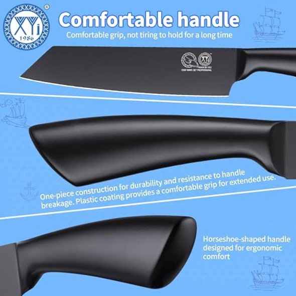 Xyj Stainless Steel Japanese Cooking Knife 8 Inch Kitchen Knife With SheathUltra Sharp Vegetable Meat Cleaver Slicing Gyuto Chef KnifeErgonomic HandleOutdoor Camping Bbq