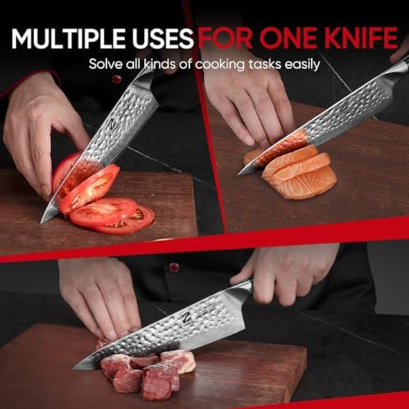 Chef Knife 8 Inch Damascus Chef Knife Japanese Aus-10 Steel Core & 67 Layers Of Damascus Cladding Ergonomic G10 Handle With Premium Box