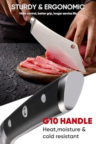 8 Inch Chef Knife Super Sharp Kitchen Knife German Stainless Steel Professional Chef'S Knives Full Tang Ergonomic Handle With Premium Box
