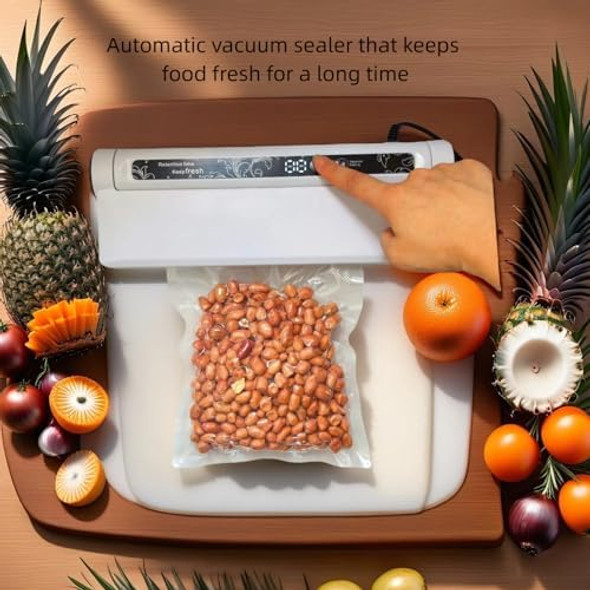 Vacuum Sealer For Food With 20 Vacuum Sealed Packs 60Kpa Power Suction For Dry And Wet Food 15S Quick Seal 8.3" Wide Bar Extend Freshness Dinner And zer Storage Food Vacuum Sealer Machine Vacuum Sealer For Food With 20 Vacuum Sealed Packs 60Kpa Power Suction For Dry And Wet Food 15S Quick Seal 8.3" Wide Bar Extend Freshness Dinner And zer Storage Food Vacuum Sealer Machine