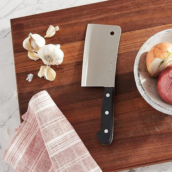 Zwilling Henckels Classic Razor-Sharp 6-Inch Meat Cleaver Knife German Engineered Informed By 100+ Years Of Mastery Black/Stainless Steel