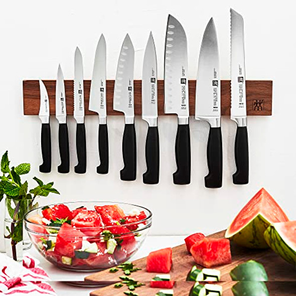 Zwilling J.A. Henckels Four Star 7" Hollow Edge Rocking Santoku Knife