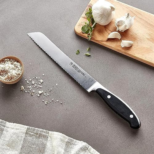 Henckels Forged Synergy 8-Inch Bread Knife Black/Stainless Steel