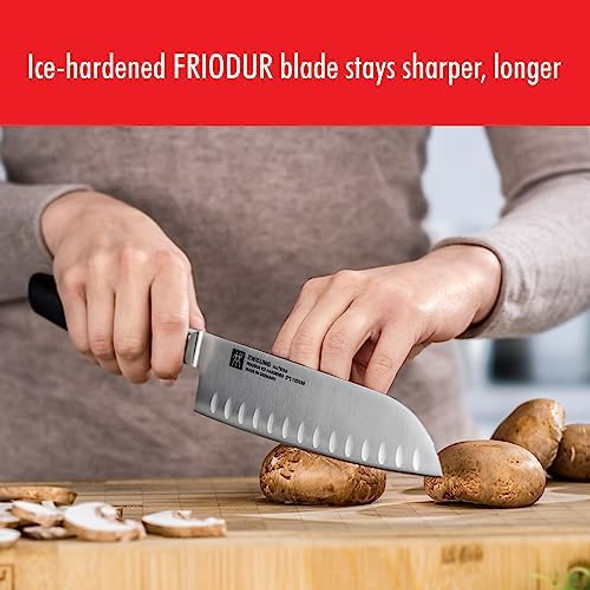 Zwilling All Star 8-Inch Chef Knife Razor-Sharp German Knife Made In Company-Owned German Factory With Special Formula Steel Perfected For Almost 300 Years Dishwasher Safe Gold Polished End Cap