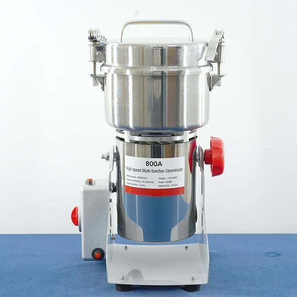 800g Electric Grain Grinder Mill 3000W High-Speed Spice Herb Grinder Commercial Superfine Machine Dry Cereals Pulverizer CE 110V