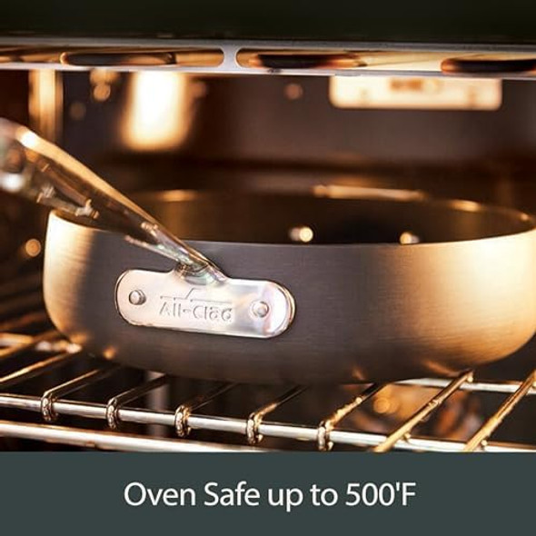 All-Clad HA1 Hard Anodized Nonstick Grill 11x11 Inch Oven Safe 350F Pots and Pans Cookware Black