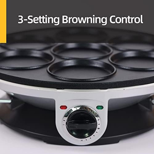 Electric Pancake Maker for Kids Mini Crepe Maker Nonstick Fried Eggs Pan