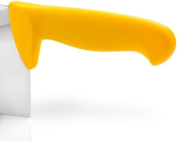 Arcos Cleaver Knife 8 Inch Nitrum Stainless Steel and 215 mm blade. Professional Butcher knife. Ergonomic Polypropylene Handle. Series 2900. Color Yellow