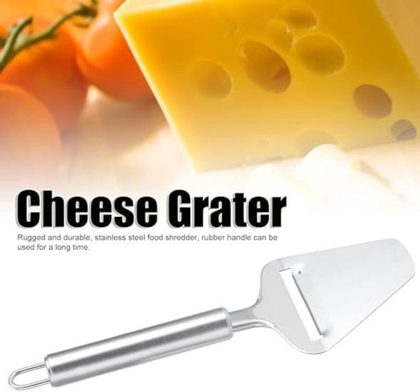 2Pcs Cheese Slicer Stainless Steel Cheese Butter Slicer Scraper Server Cheese Plane Slicer with Handle for Cheeses Citrus