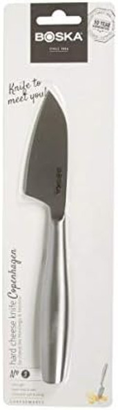 BOSKA Stainless Steel Cheese Slicer - Copenhagen For All Types of Cheese - Multi-Functional Cheese Slicer - Handheld Slicer - Silver Non-Stick - Dishwasher Safe - For Kitchen Cooking